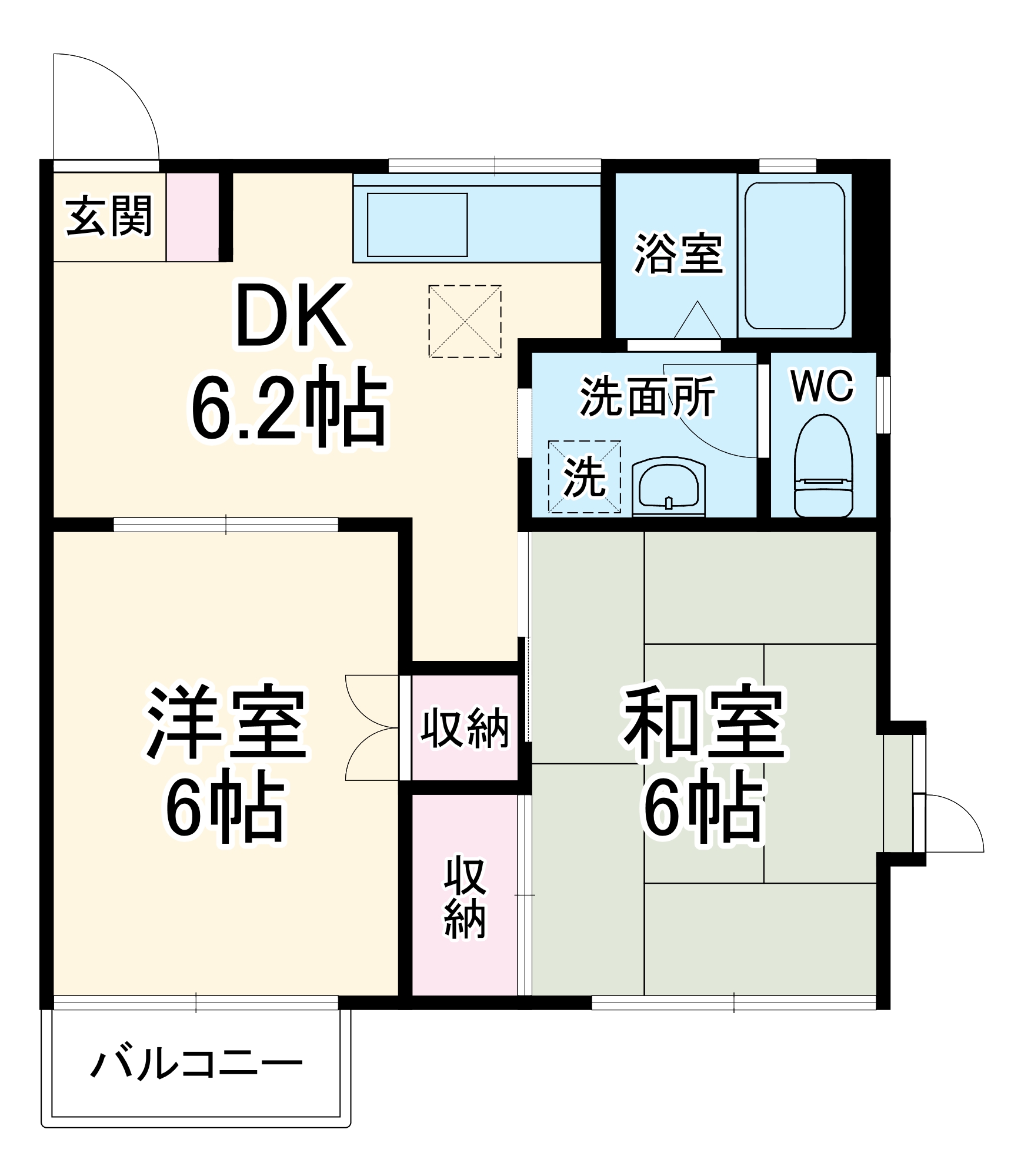 WING Ⅰの間取り