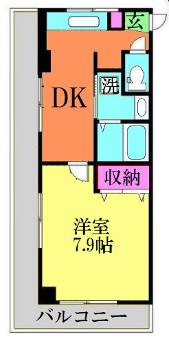 柴又の完工年月(1980年10月)築の賃貸マンションの間取り