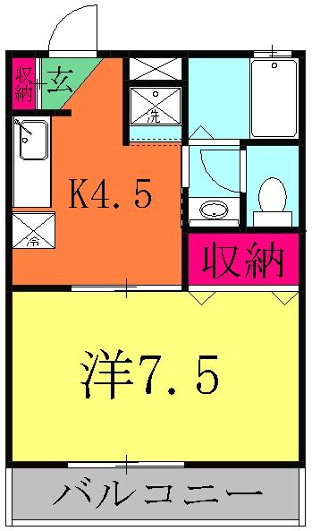 ドミール柴又の間取り