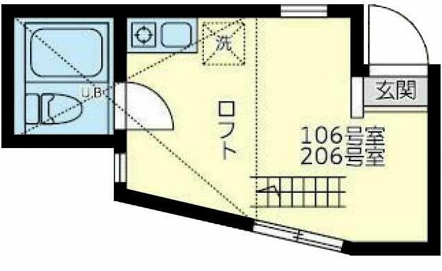 ユナイト日吉カッサーノの間取り