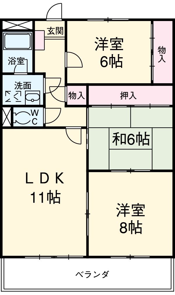 フローラル牧の里の間取り