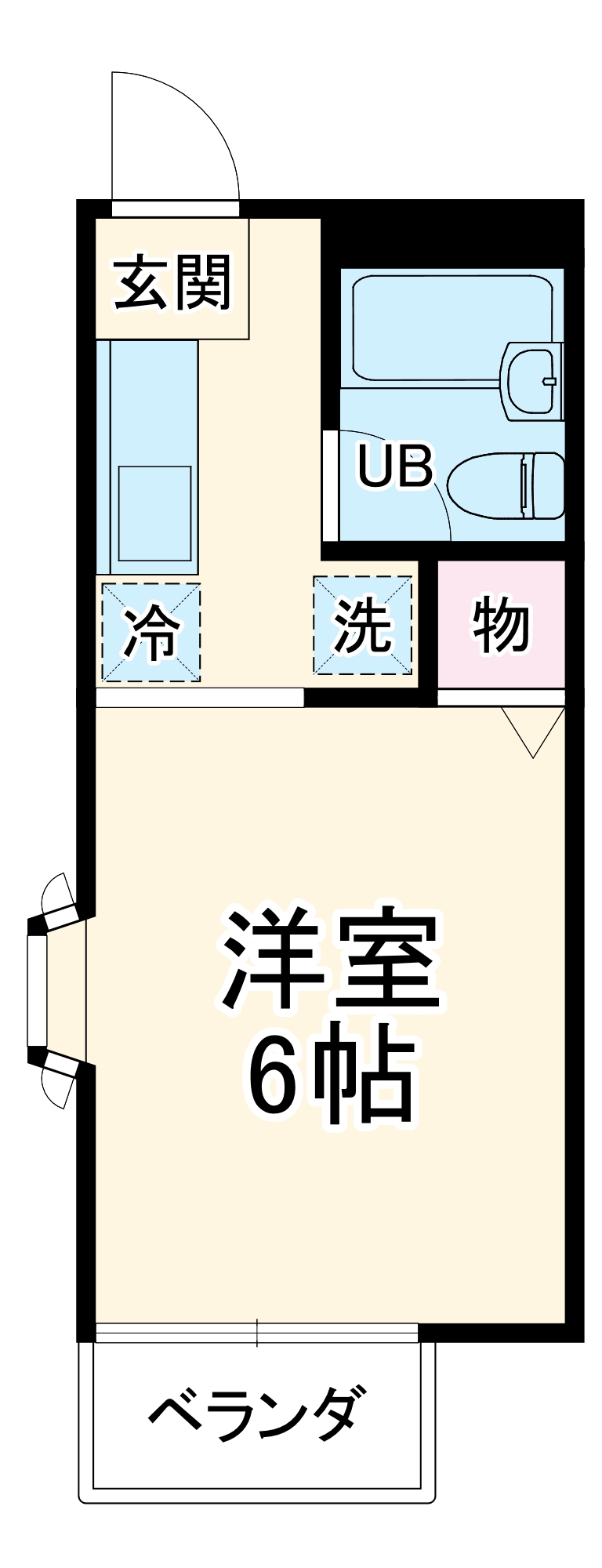 クレセントAの間取り