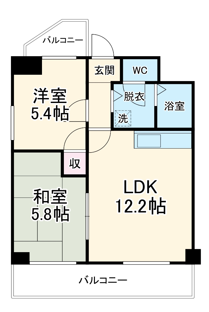 都筑マンションの間取り