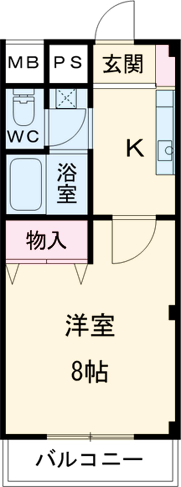 メゾンフローラ市川の間取り