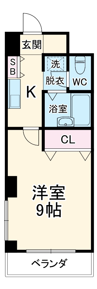 メゾンフローラ市川の間取り