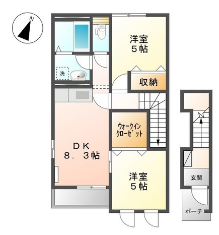 フルールの間取り