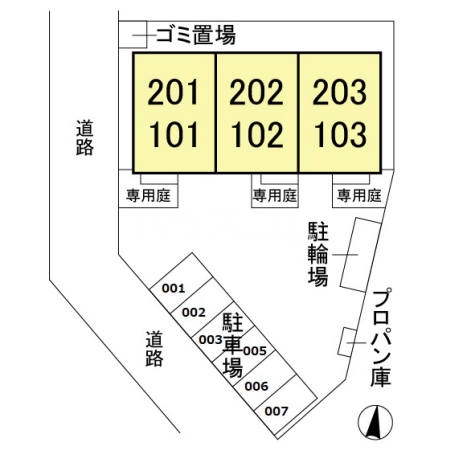 2/3 駐車場
