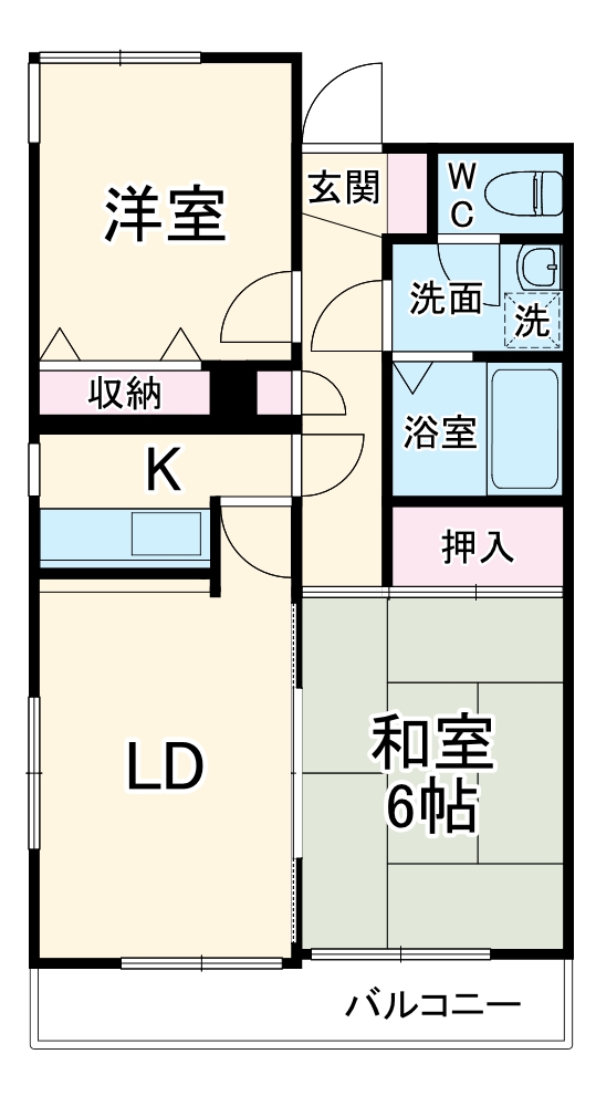 奈良町ハイツの間取り