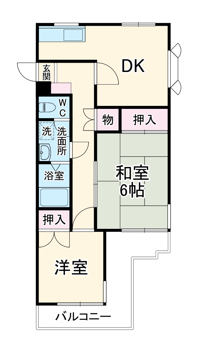 奈良町ハイツの間取り