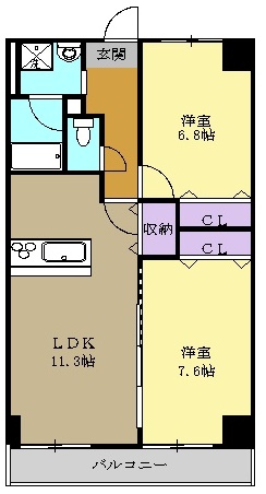 ラ・トゥール代官町の間取り