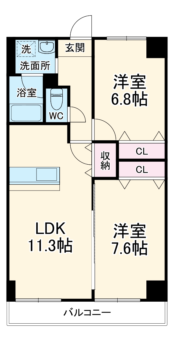 ラ・トゥール代官町の間取り