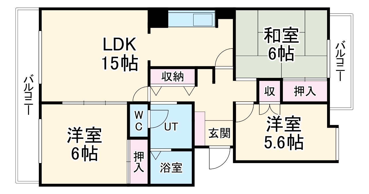 ICコート上社Ⅱの間取り