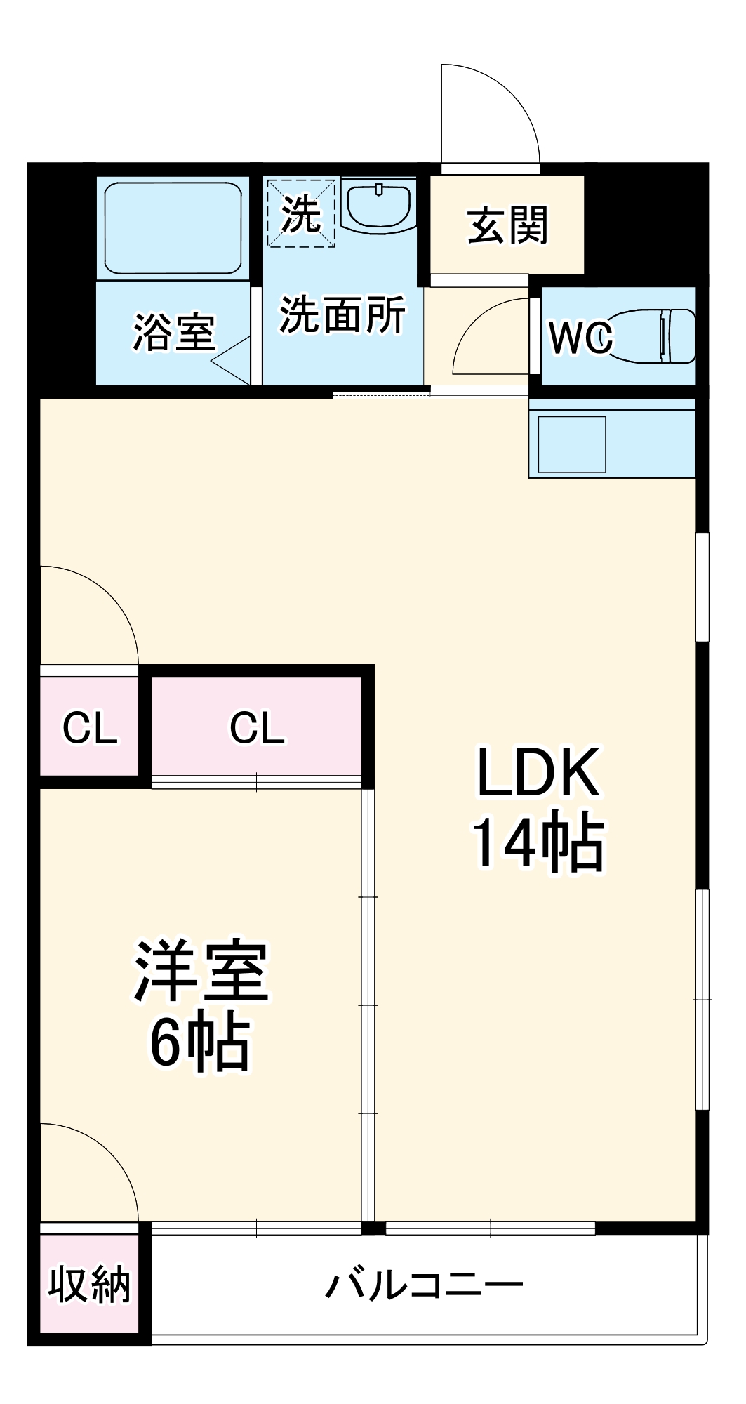 レヂデンス平和ヶ丘の間取り