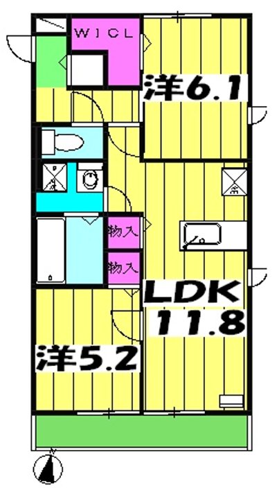 ロイヤルガーデンの間取り