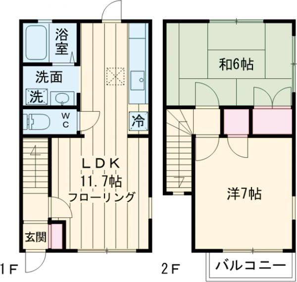 メゾン若葉の間取り