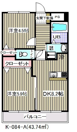 ベルビュー矢切弐番館の間取り