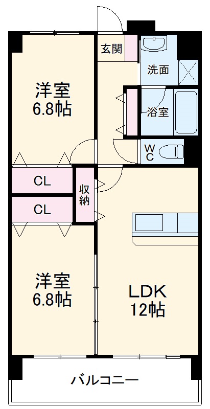 アソシア一社Ⅱの間取り