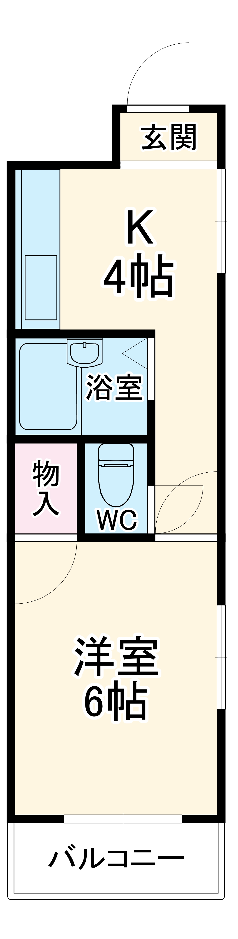 フォートレス星ヶ丘の間取り