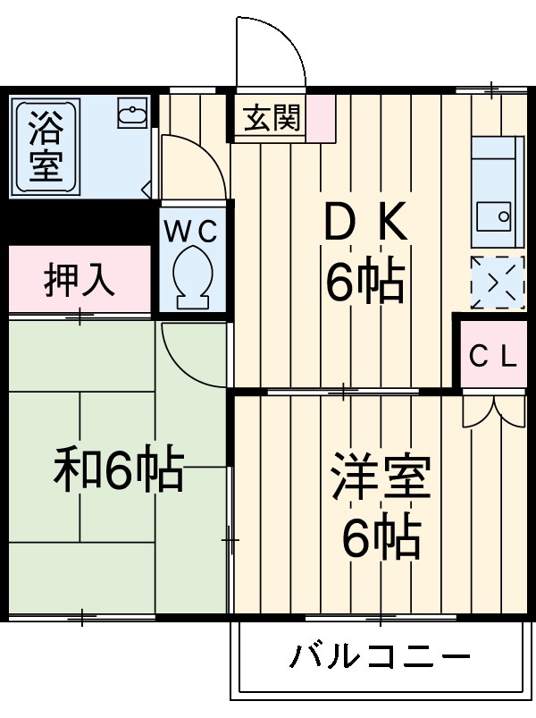 栄ハイツの間取り