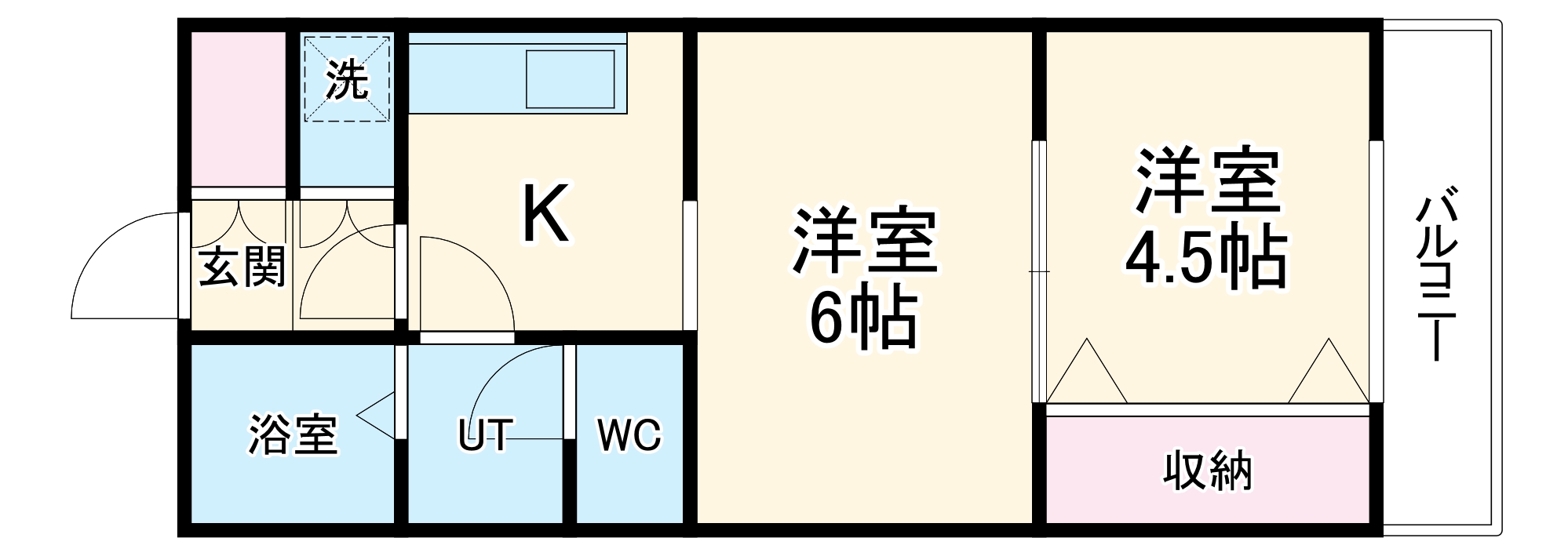 オキナマンションの間取り