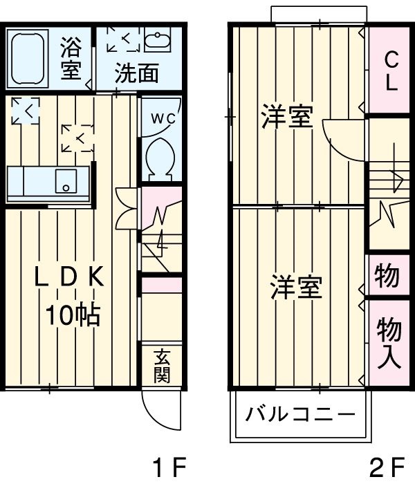 ねこのしっぽAの間取り