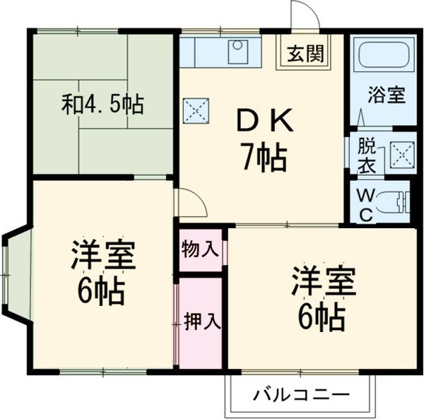 べルルINAの間取り