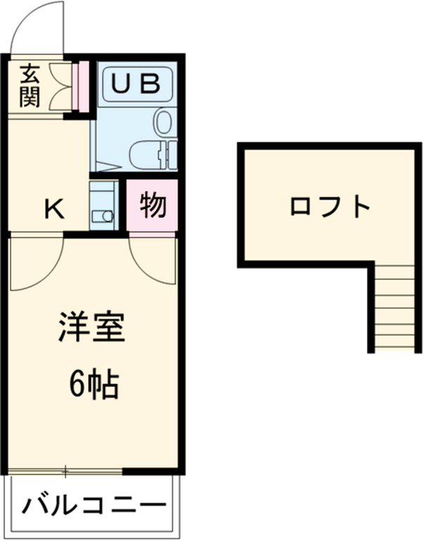 パレス竹越の間取り