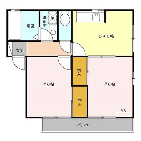 ハイムシンフォニアBの間取り