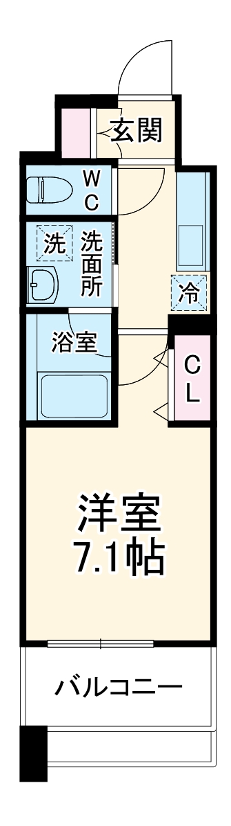 カンピオーネ御器所通の間取り