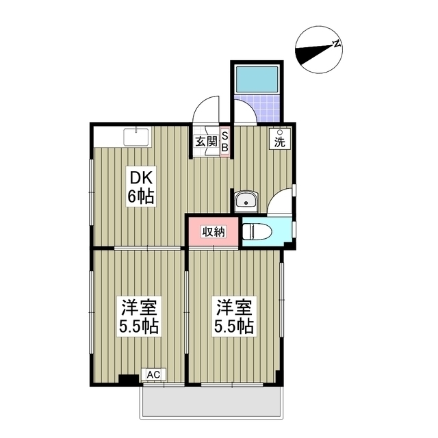 平野マンションの間取り