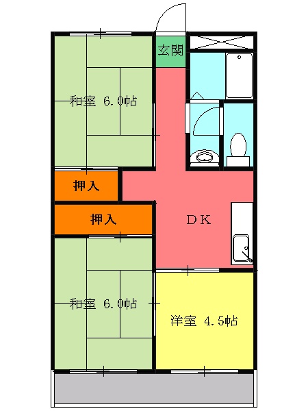 アーバンハイツ飯野の間取り