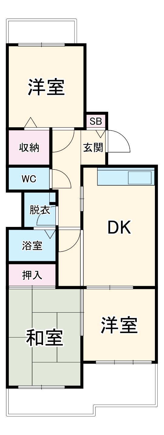 パークノヴァ貴船の間取り