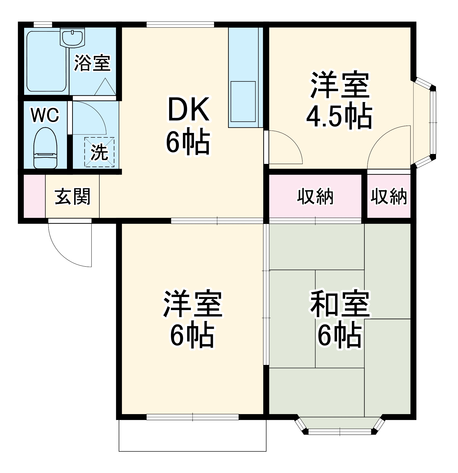 ホシノハウスの間取り