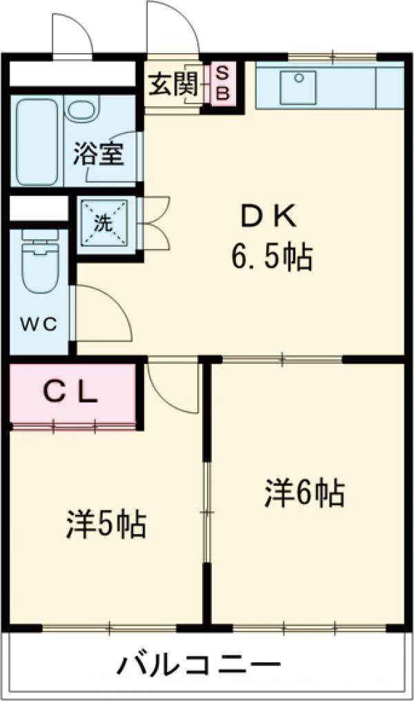 プラザサンタナカ1号館の間取り
