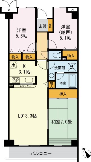 グレース柴又の間取り