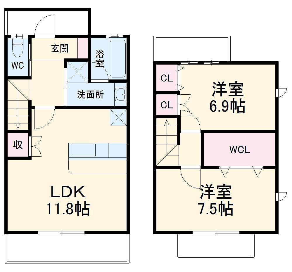 ベルノリエ桜ヶ丘の間取り
