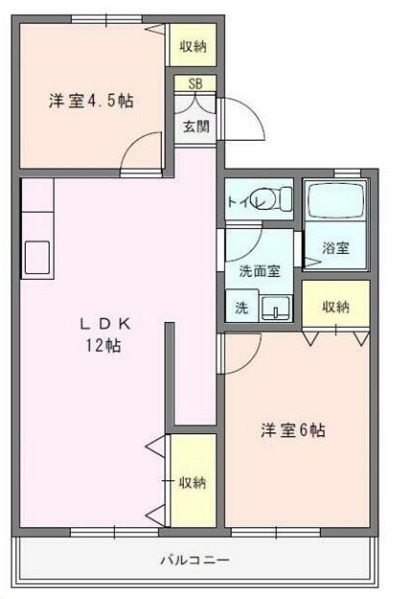オリス鴻巣Aの間取り