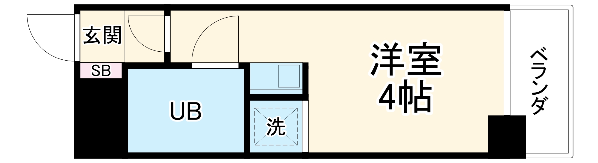 エアフォルク綱島の間取り