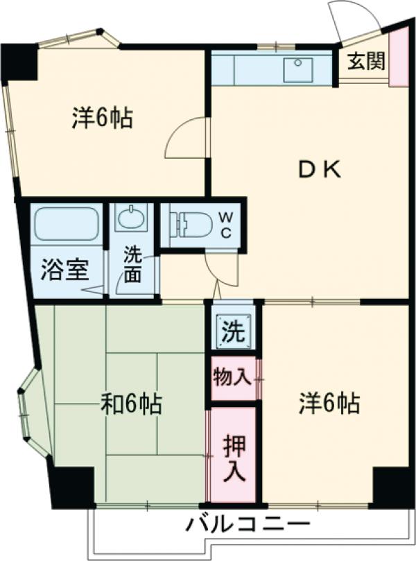 三高・サンハイツの間取り