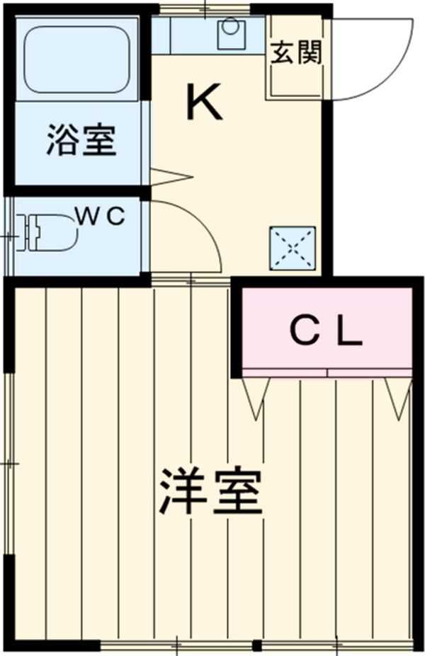 大川コーポの間取り