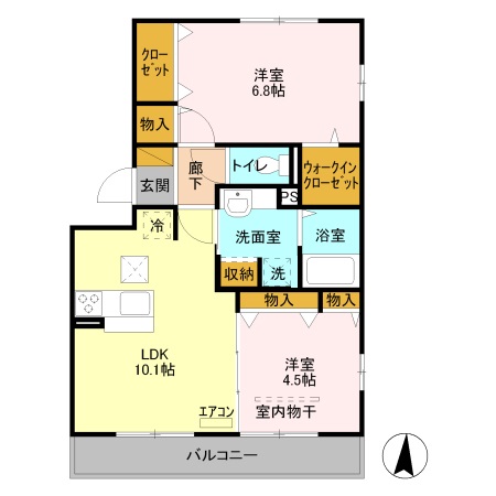 リビングシティ Ⅲの間取り