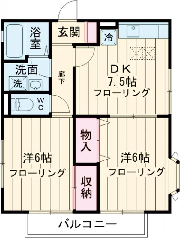 パルティシオンコートの間取り