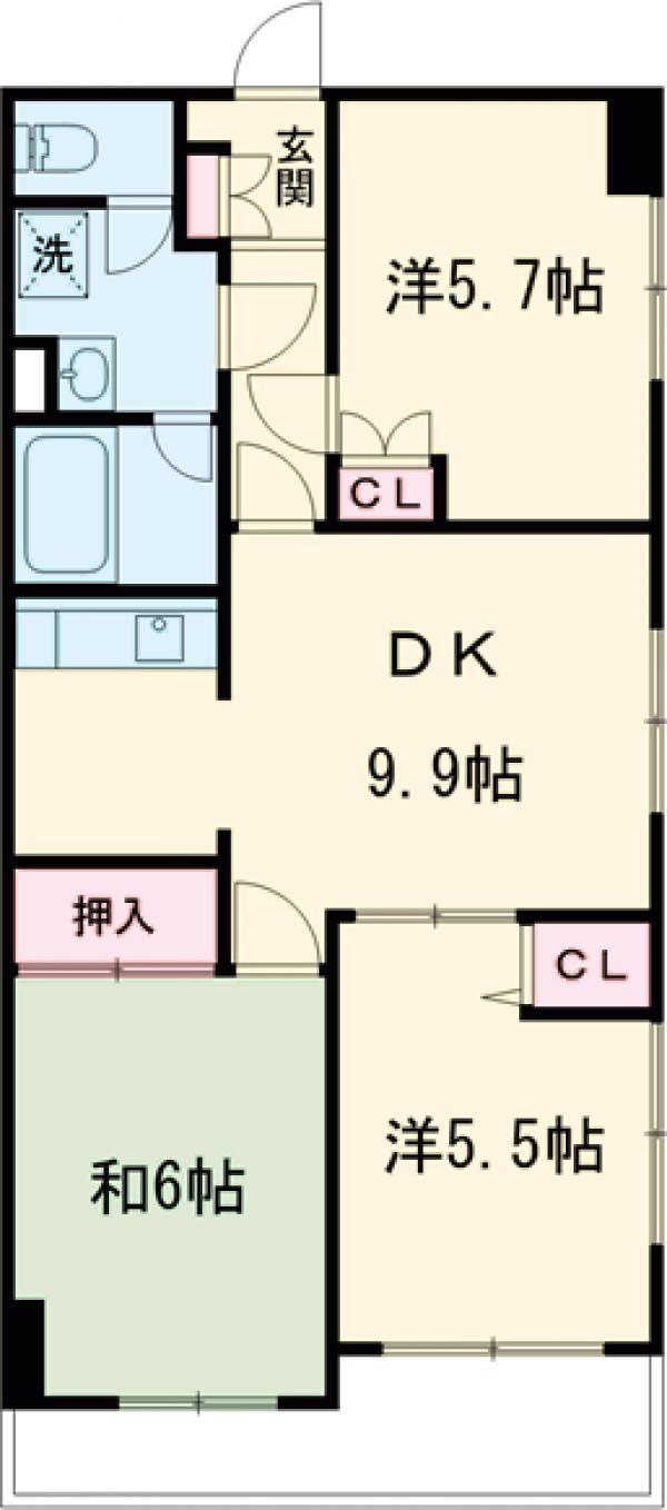 クリソベール本丸の間取り