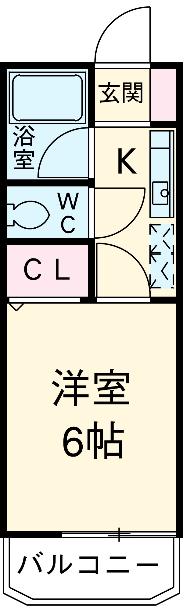 カーザ・フローラの間取り