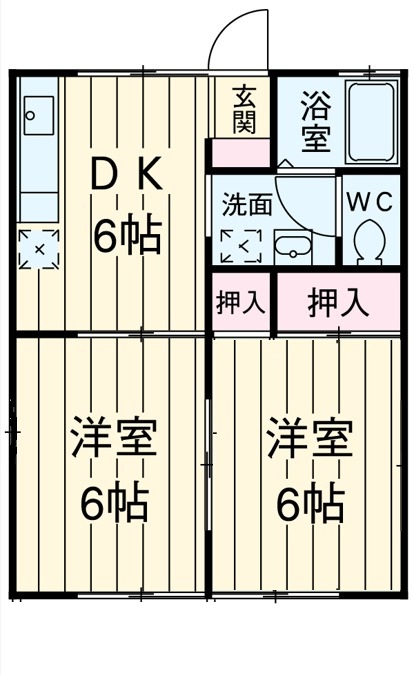 クリーンハイツの間取り