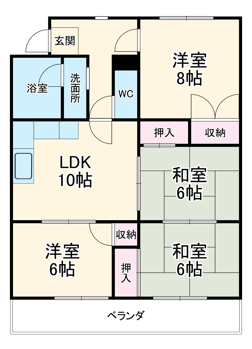 ユニーブル西里の間取り