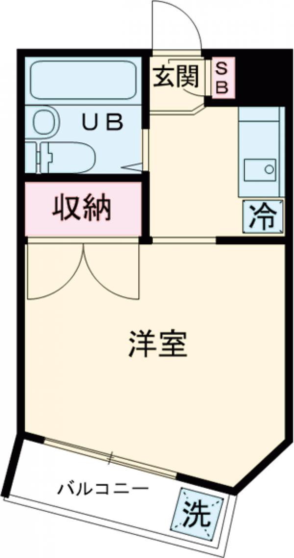 伽羅ハイツの間取り