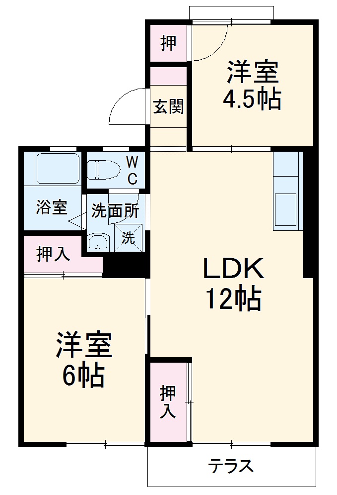 ホワイトコーポアサイⅡの間取り