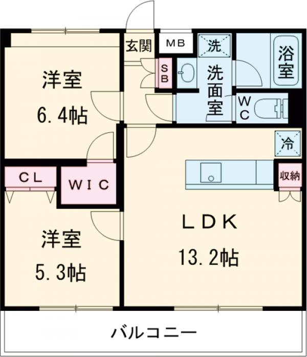 エクセル成城の間取り