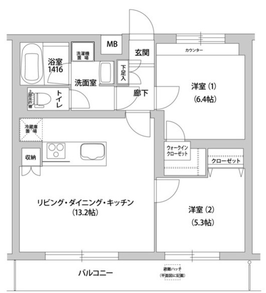 エクセル成城の間取り